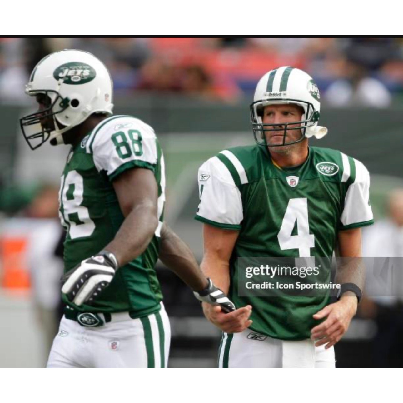 2008 Reebok Brett Favre NFL New York Jets #4 Stitched Jersey Green 54/XXL