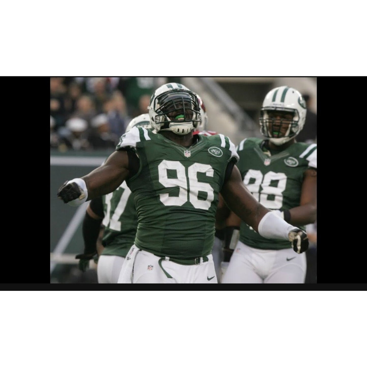 Muhammad Wilkerson NFL New York Jets Nike Elite Jersey Green Size 44 Light Use