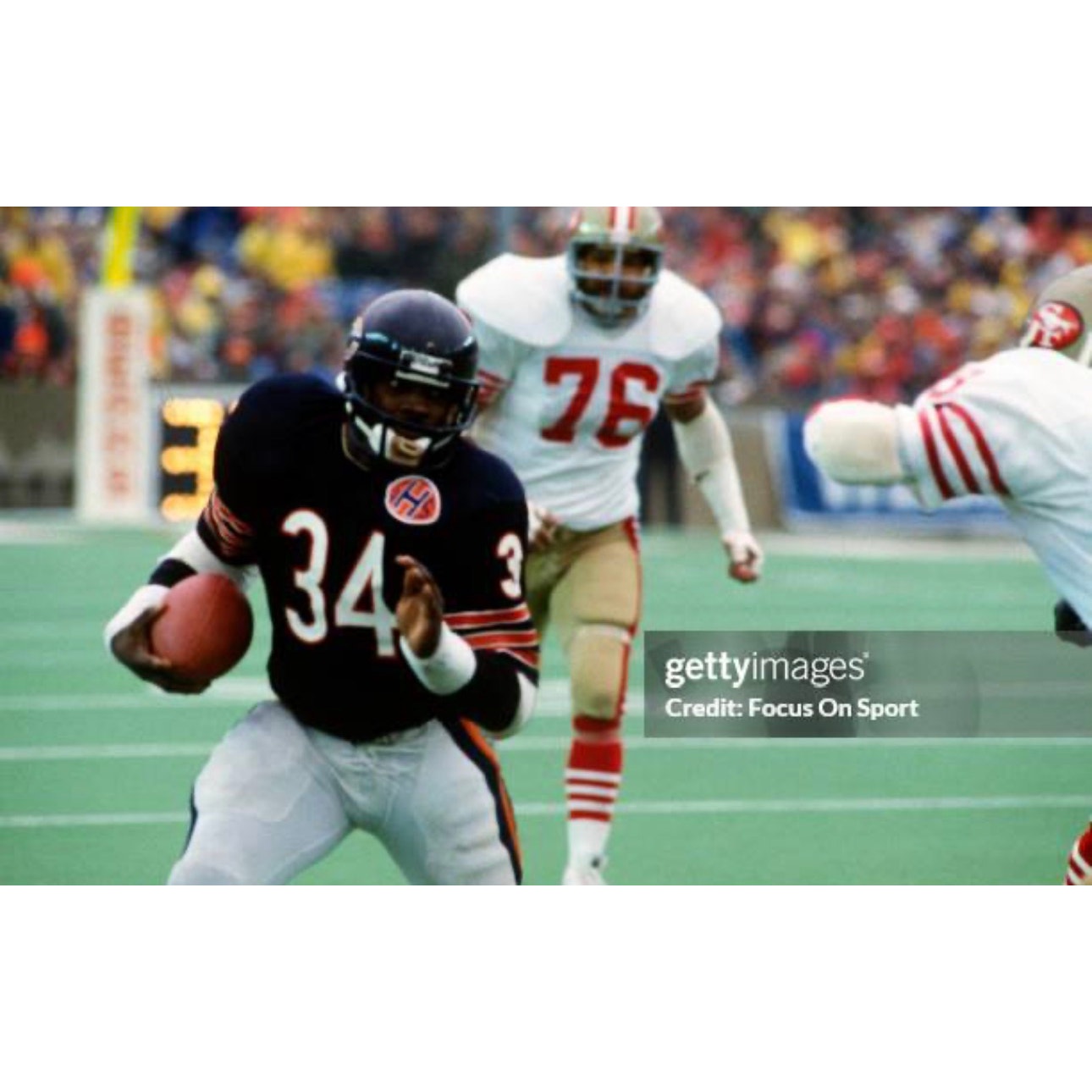 100% Authentic 1983 Walter Payton NFL Chicago Bears Mitchell & Ness Jersey 36-S