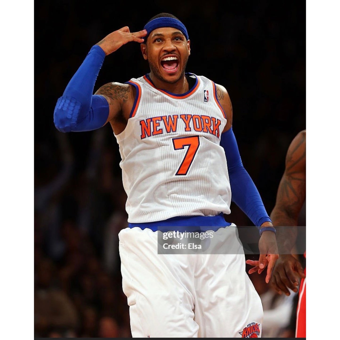 2010 Adidas Rev 30 Carmelo Anthony NBA New York Knicks Jersey White XL + 2"