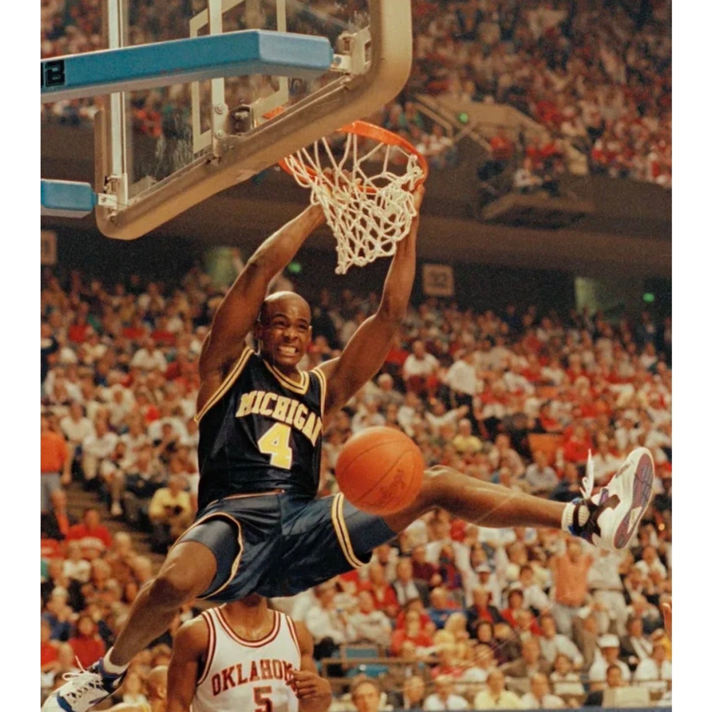 NWT Mitchell & Ness Chris Webber NCAA Michigan Wolverines 91-92 Jersey Mens 36-S