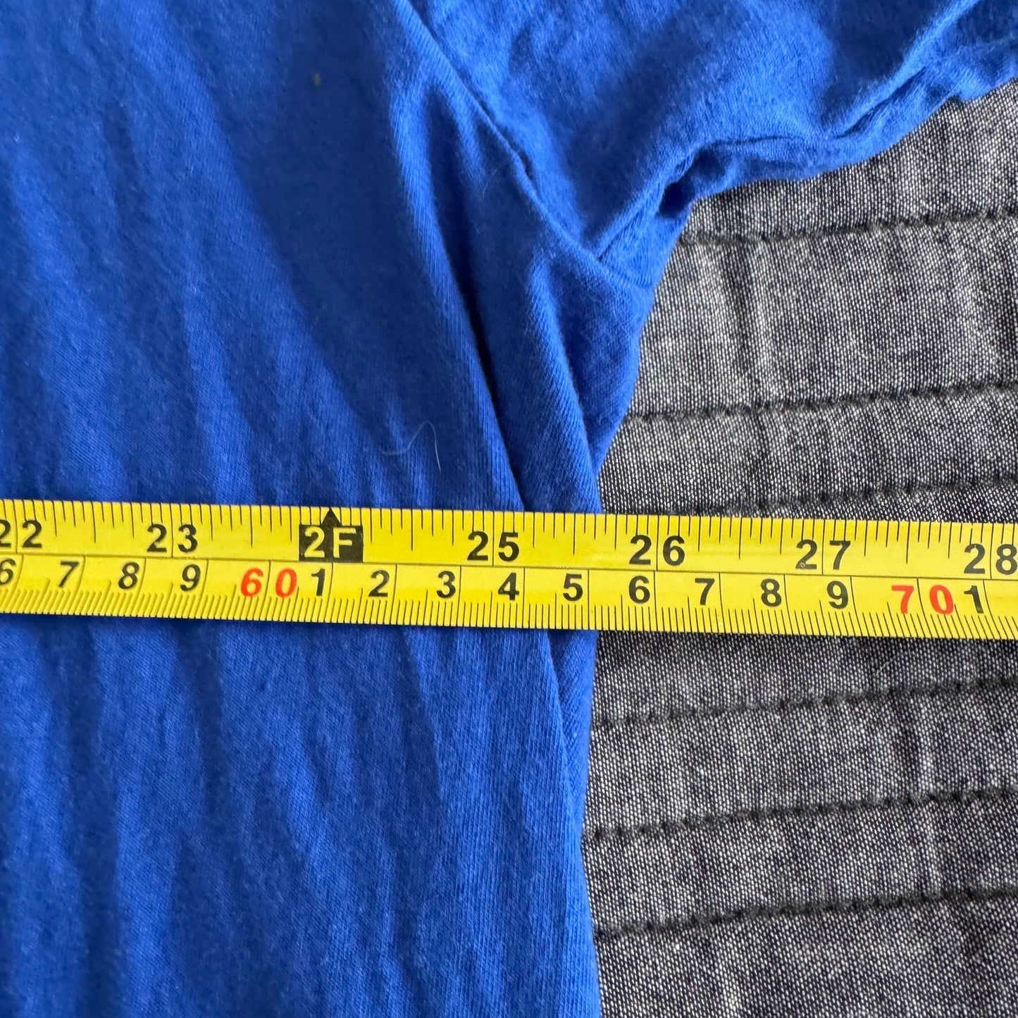 Port & Company Blue Men's T-Shirt "My Heart is on the Line" Football Men's 3XL