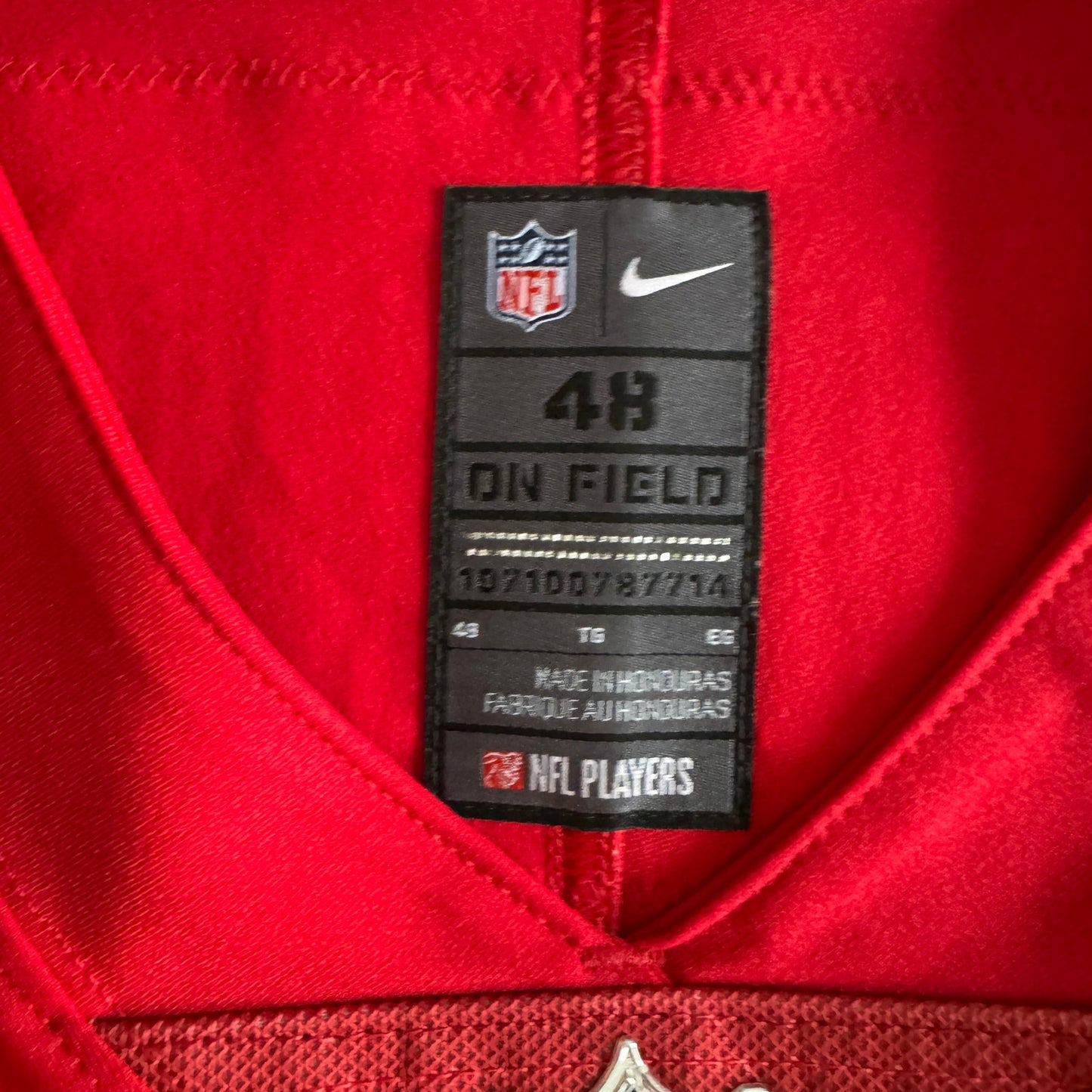 NWOT Nike Elite Jimmy Garoppolo NFL San Francisco 49ers Red Stitched Jersey 48