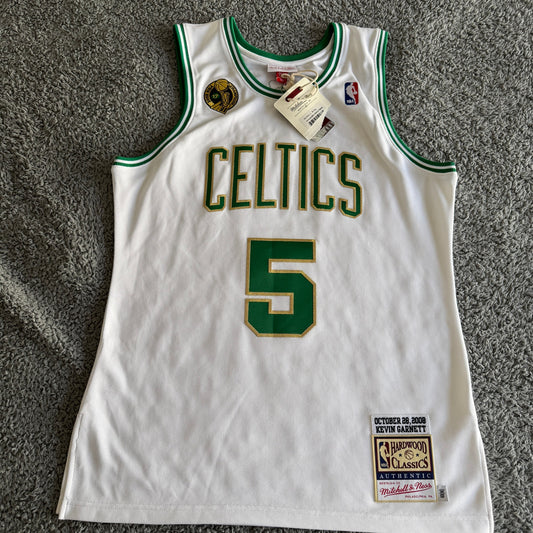 NWT Authentic Mitchell Ness Boston Celtics Kevin Garnett 2008 Finals Jersey 40