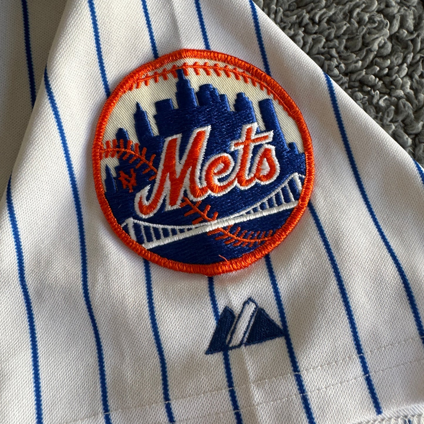 Vintage Authentic Majestic Pedro Martinez MLB New York Mets Jersey Men's 54 2XL