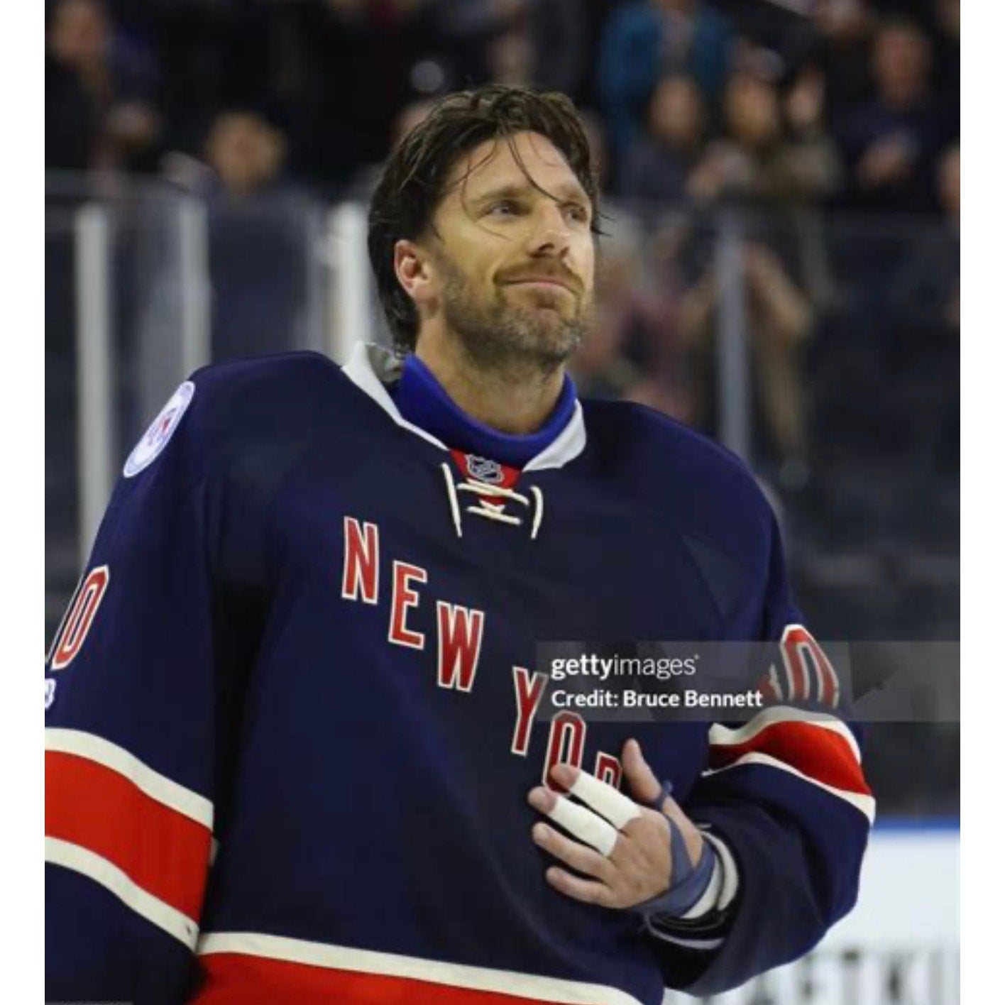 2010 Reebok Henrik Lundqvist NHL New York Rangers 85th Anniversary Jersey Mens M
