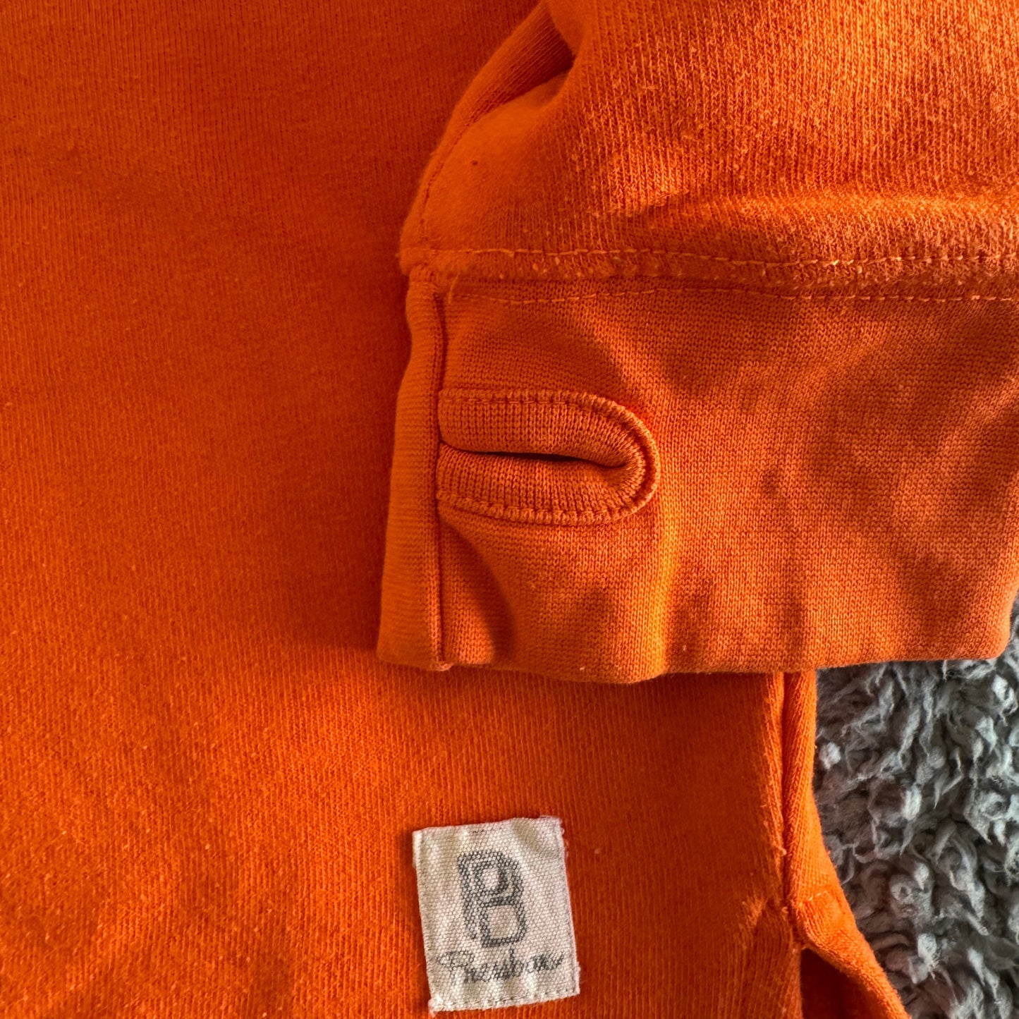Pressbox NCAA Clemson Tigers Embroidered Long Sleeve Orange Sweatshirt Women's M