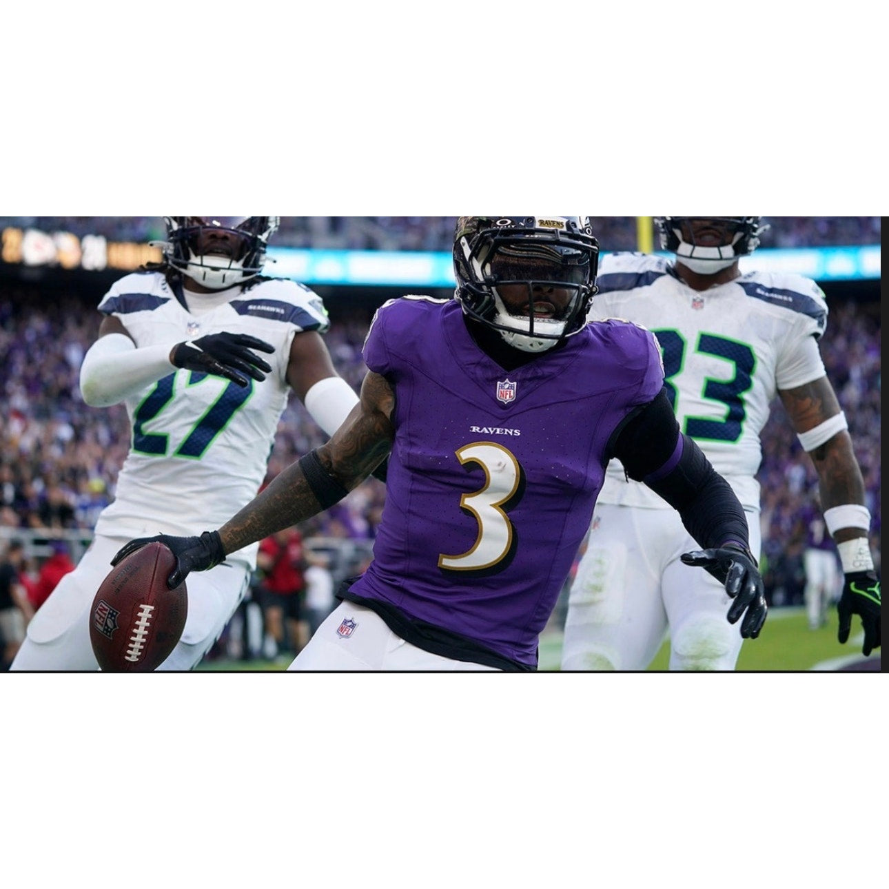 2023 Nike Odell Beckham Jr NFL Baltimore Ravens Purple Game Jersey Youth XL