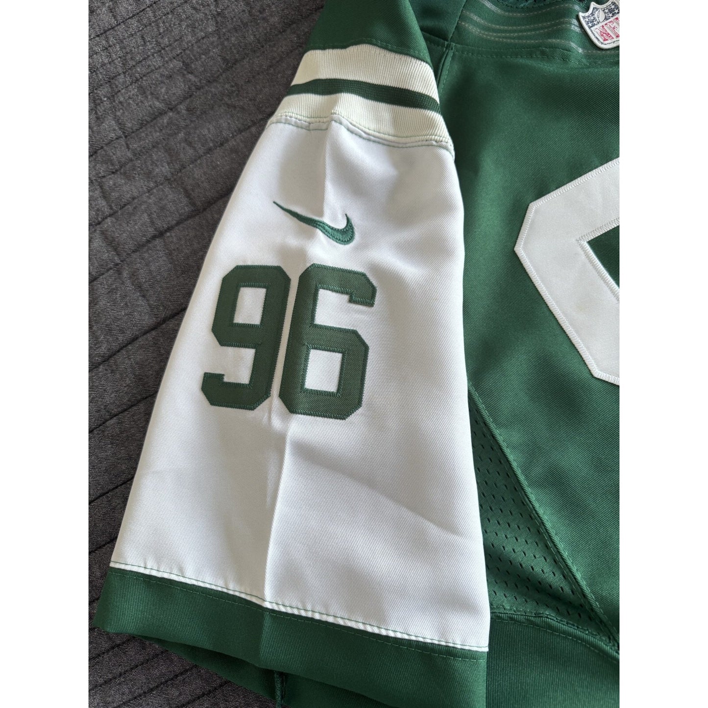 Muhammad Wilkerson NFL New York Jets Nike Elite Jersey Green Size 44 Light Use