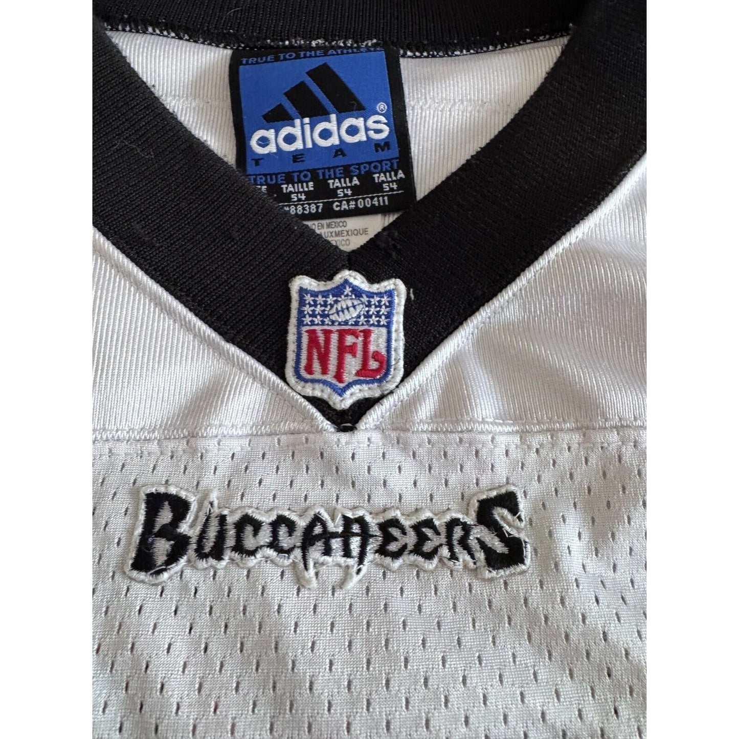 2000 Keyshawn Johnson NFL Tampa Bay Bucaneers Authentic Adidas Jersey 54 XXL Y2K
