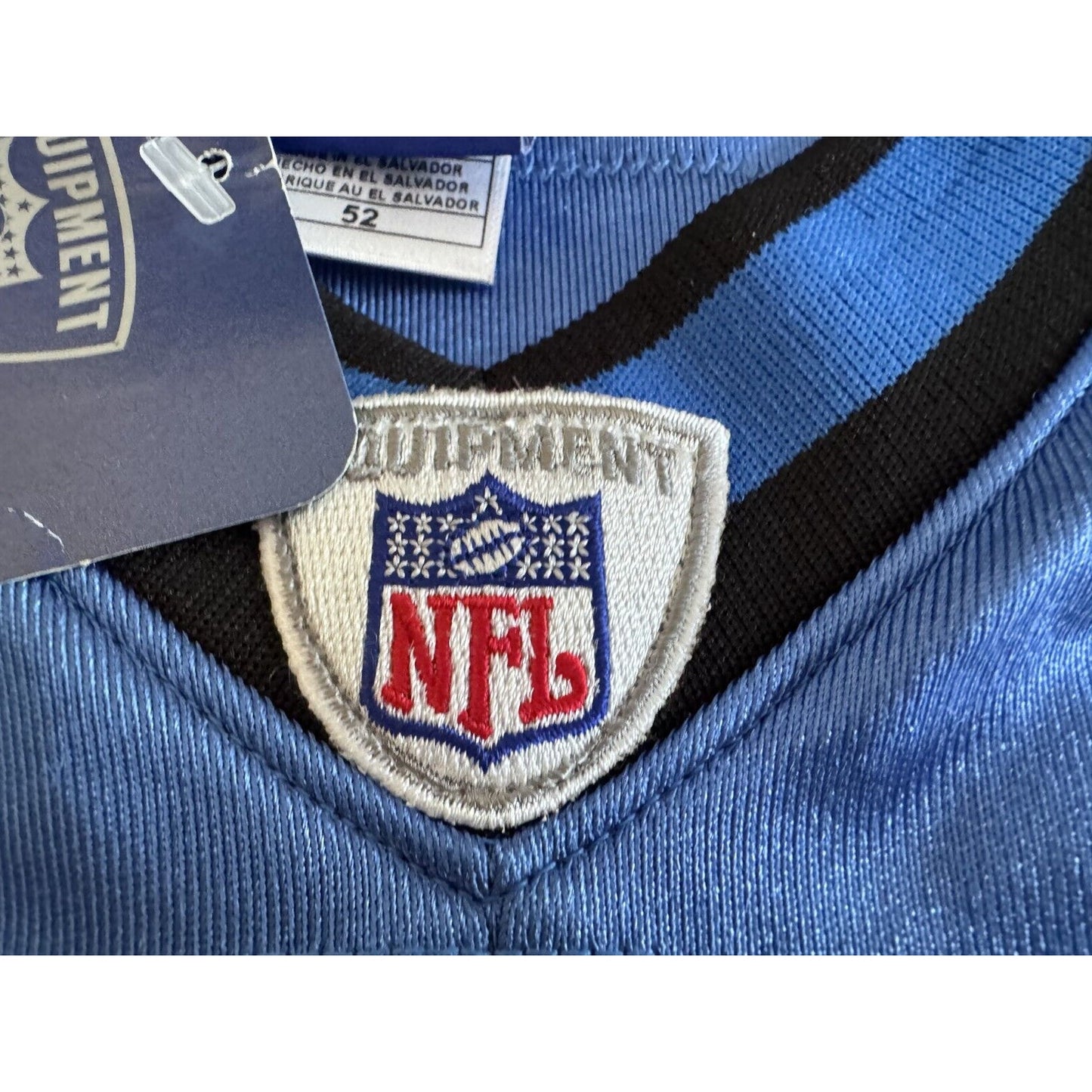 NWT 2002 Roy Williams NFL Detroit Lions Authentic Reebok Home Jersey Sewn 52 2XL