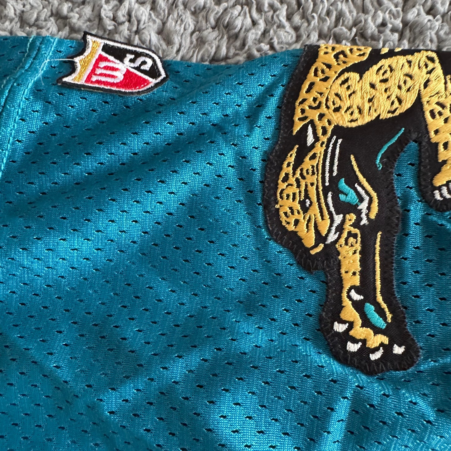 1995 Signed Wilson Steve Beuerlein NFL Jacksonville Jaguars Proline Jersey 46 L