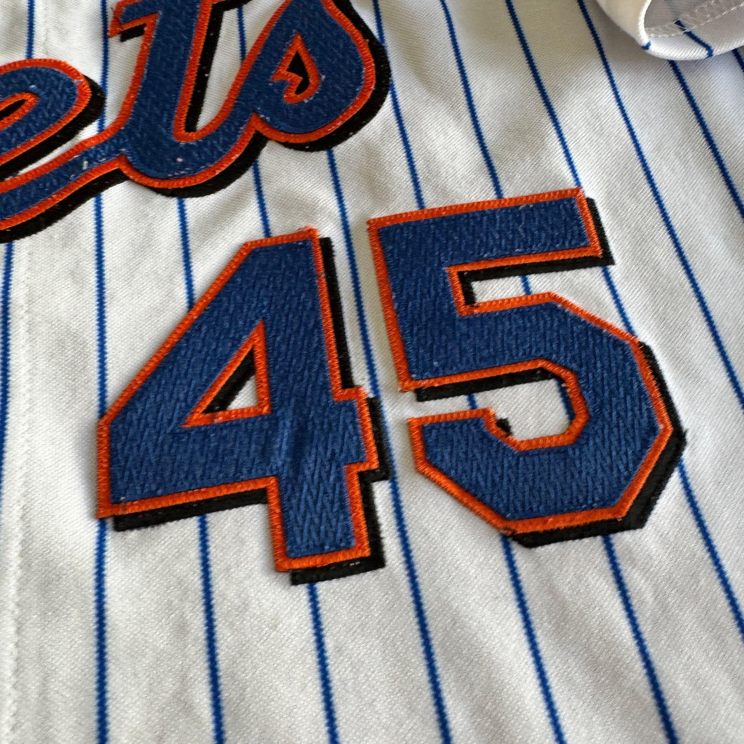 Vintage Authentic Majestic Pedro Martinez MLB New York Mets Jersey Men's 54 2XL
