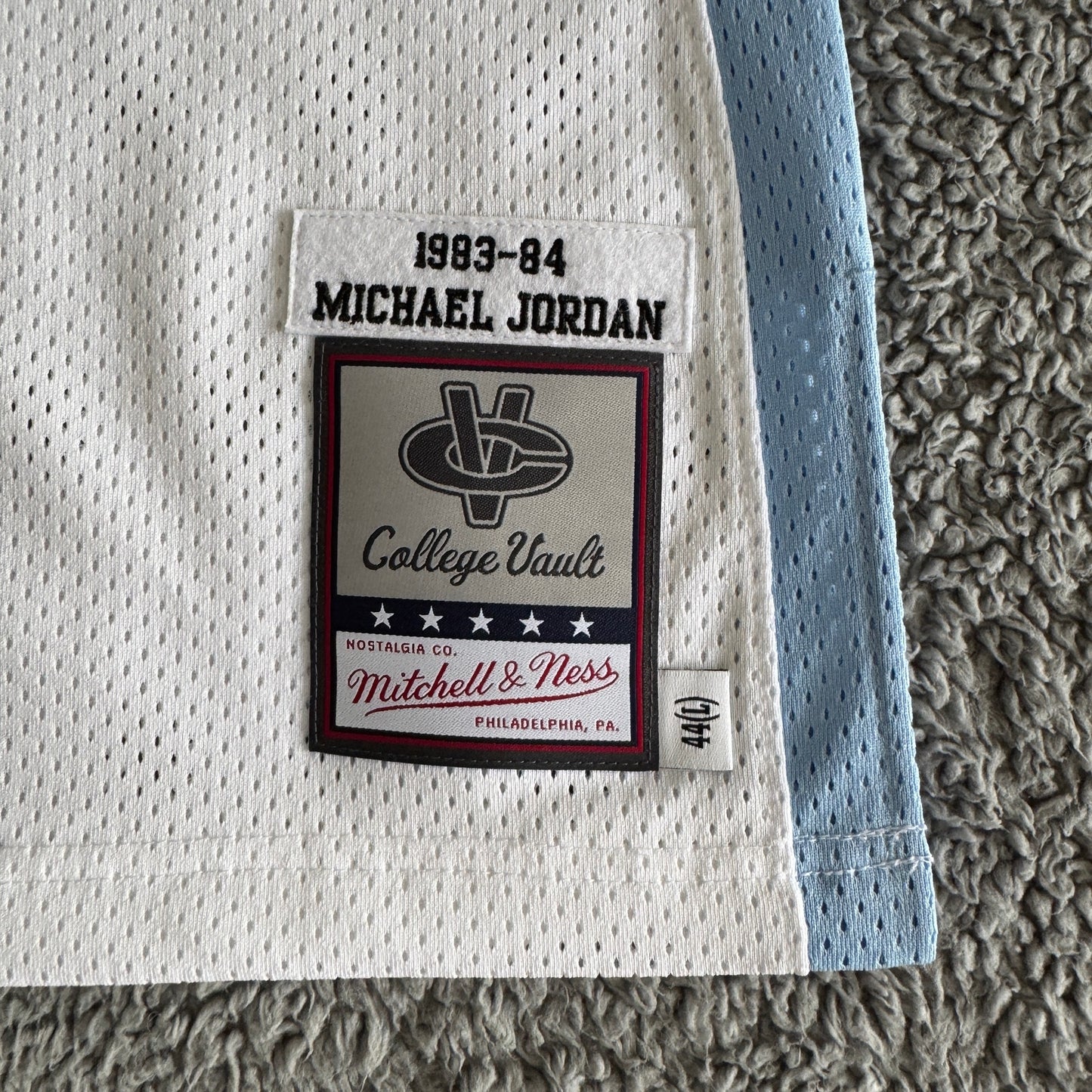 NWT Authentic Mitchell & Ness Michael Jordan UNC Tar Heels 1983-84 Jersey Sz 44
