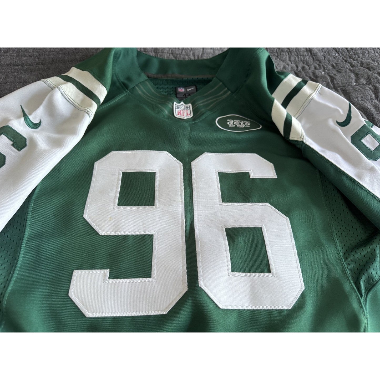 Muhammad Wilkerson NFL New York Jets Nike Elite Jersey Green Size 44 Light Use