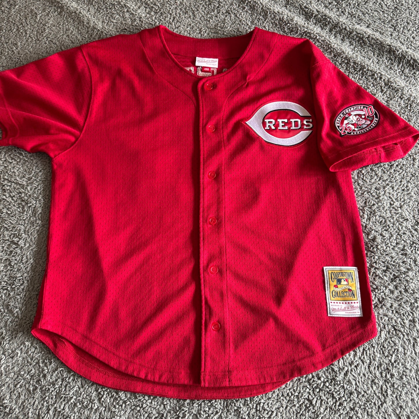 NWOT Mitchell & Ness Ken Griffey Jr 2000 MLB Cincinnati Reds Jersey 48-XL Sewn