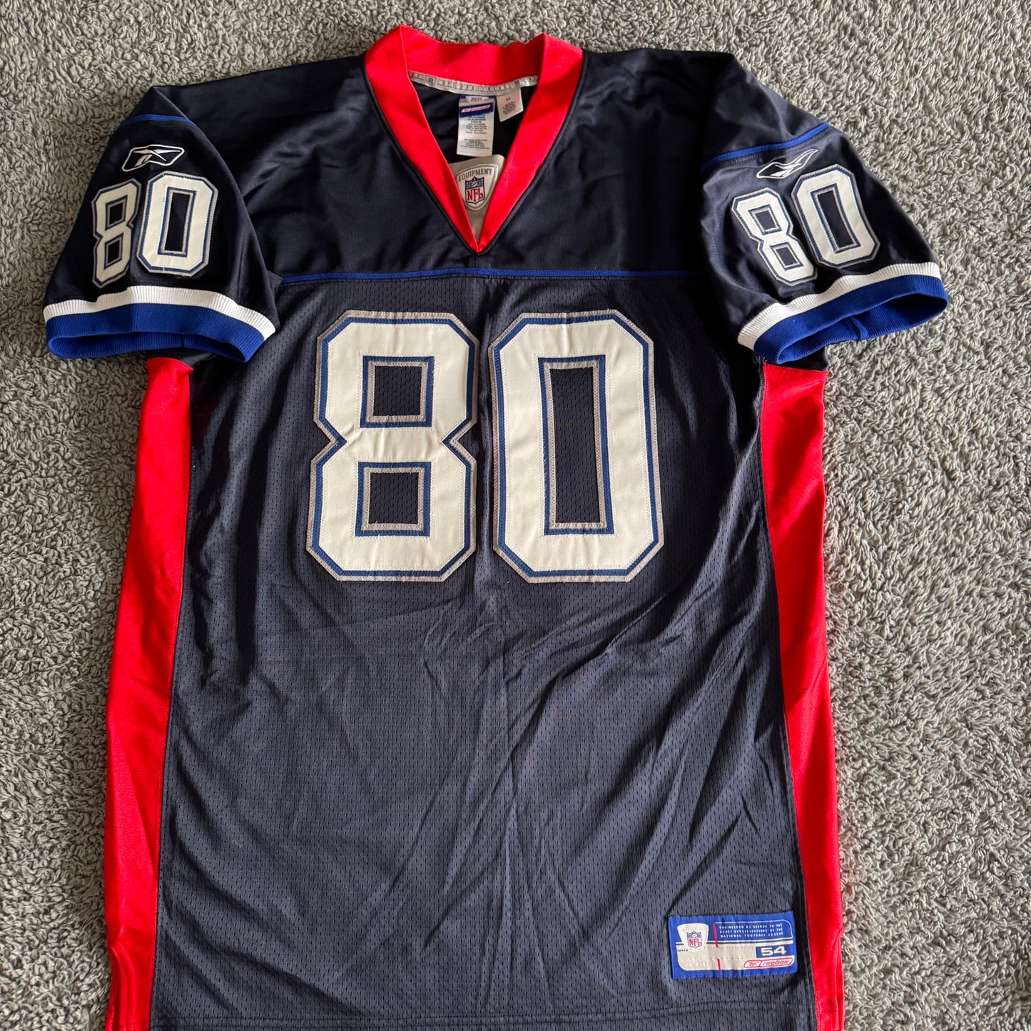 Vintage 100% Authentic Reebok 2002 Eric Moulds NFL Buffalo Bills Jersey 54