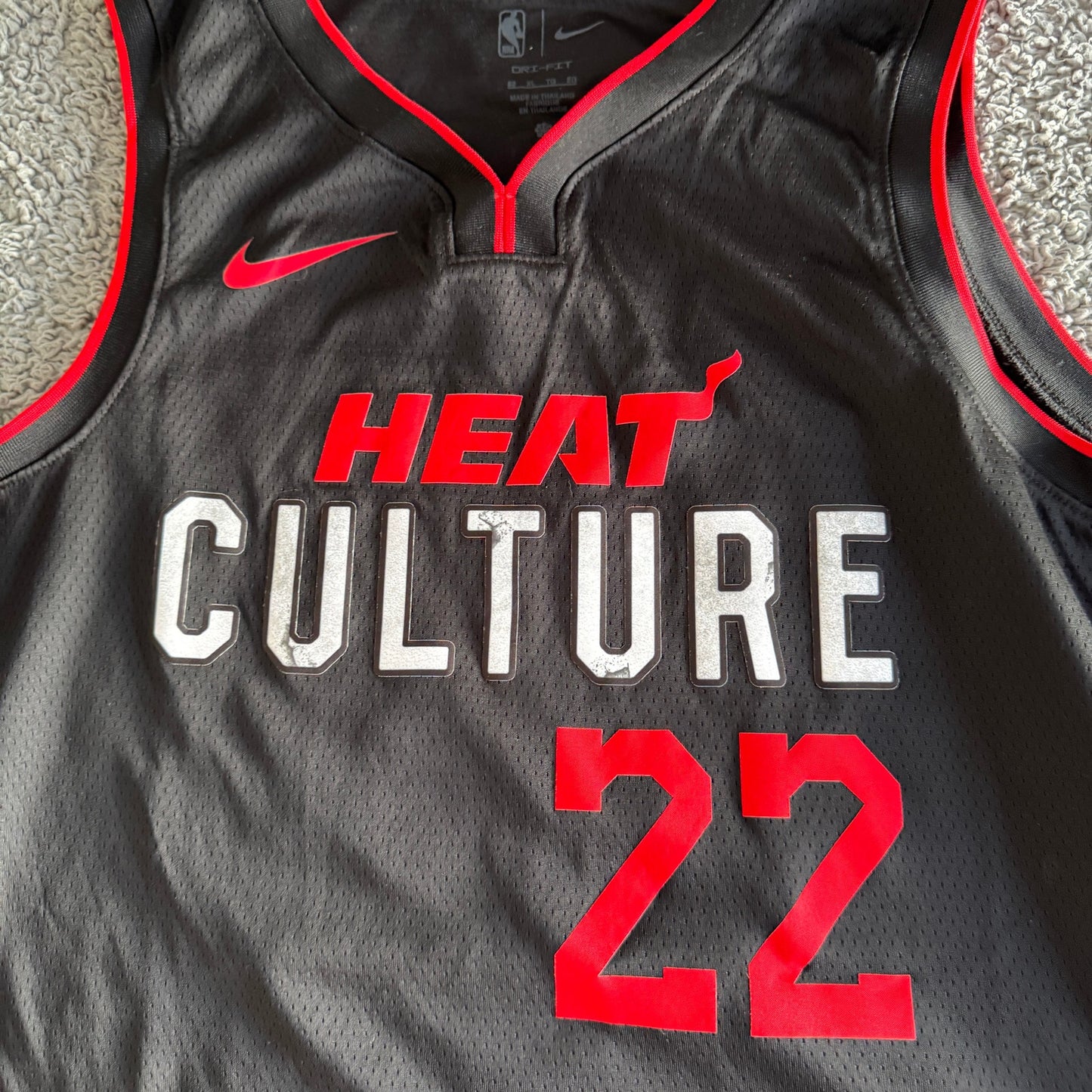 Nike NBA Miami Heat Jimmy Butler Black City Edition Heat Culture Jersey Sz 52 XL