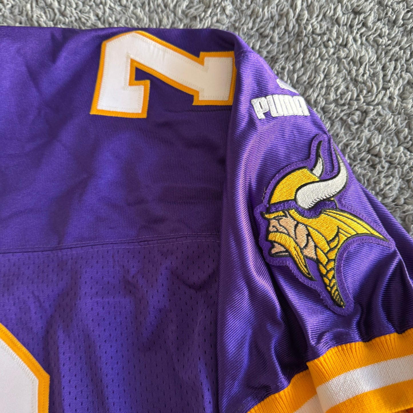 NWT 1999 Autographed Puma Matt Birk NFL Minnesota Vikings Proline Jersey 50 L