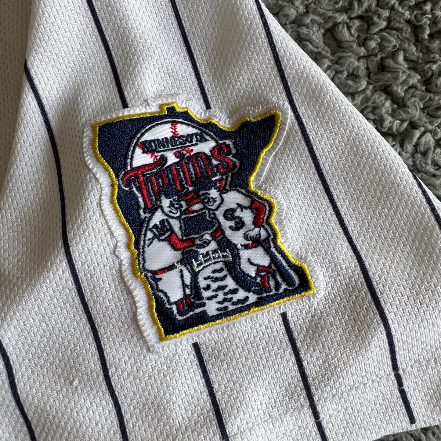 100% Authentic 2009 Mitchell & Ness Joe Mauer MLB Minnesota Twins Jersey 40-M