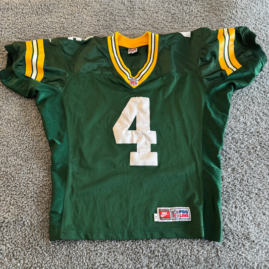 Vintage Nike 1997 Green Bay Packers Brett Favre NFL Pro LineJersey Mens 44 L