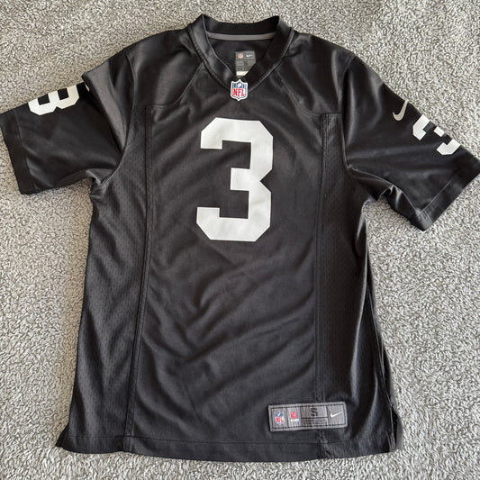 Nike On Field Game NFL Las Vegas Raiders Carson Palmer Black #3 Jersey Men's S