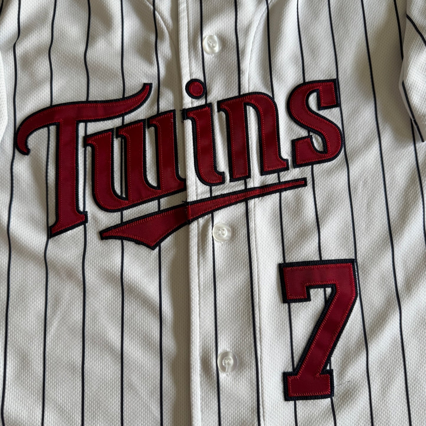 100% Authentic 2009 Mitchell & Ness Joe Mauer MLB Minnesota Twins Jersey 40-M