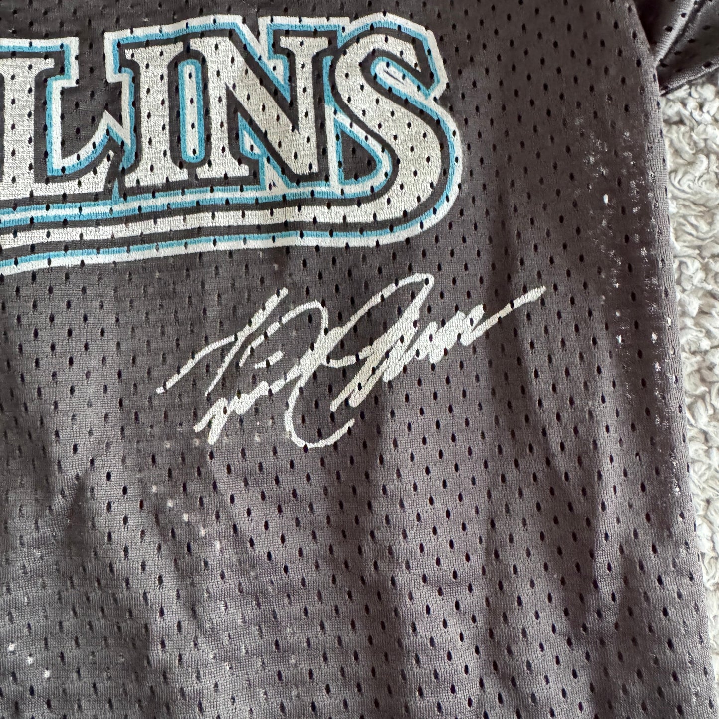 Autographed Miguel Cabrera MLB Florida Marlins Black Jersey SGA Youth XL Mens S