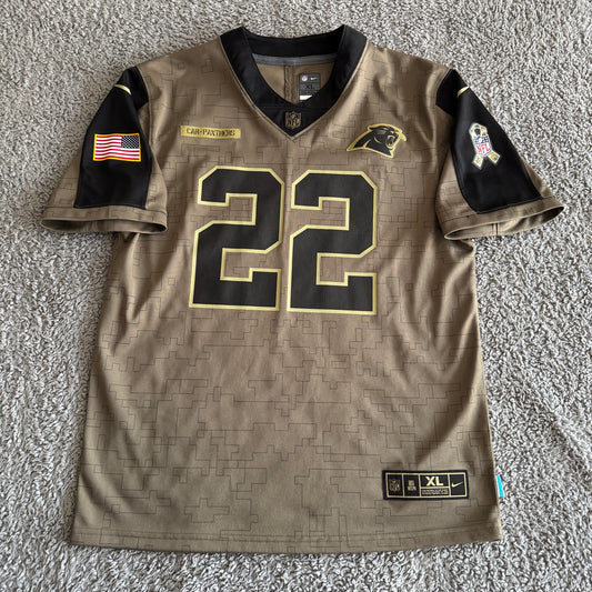 Nike Christian McCaffrey NFL Carolina Panthers Salute to Service Jersey Youth XL