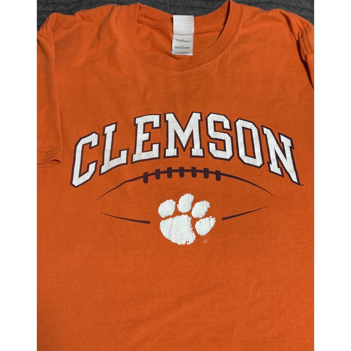 Vintage Used Gildan NCAA Clemson University Tigers T-Shirt Men's Large