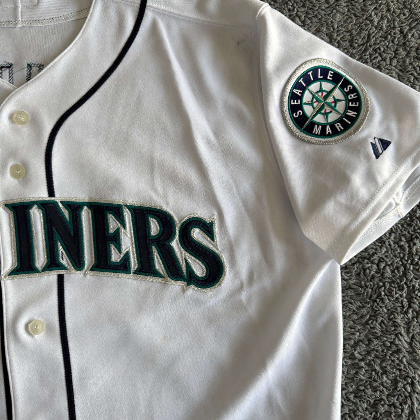 100% Authentic Ichiro Suzuki 2005 Majestic MLB Seattle Mariners Jersey Mens XL