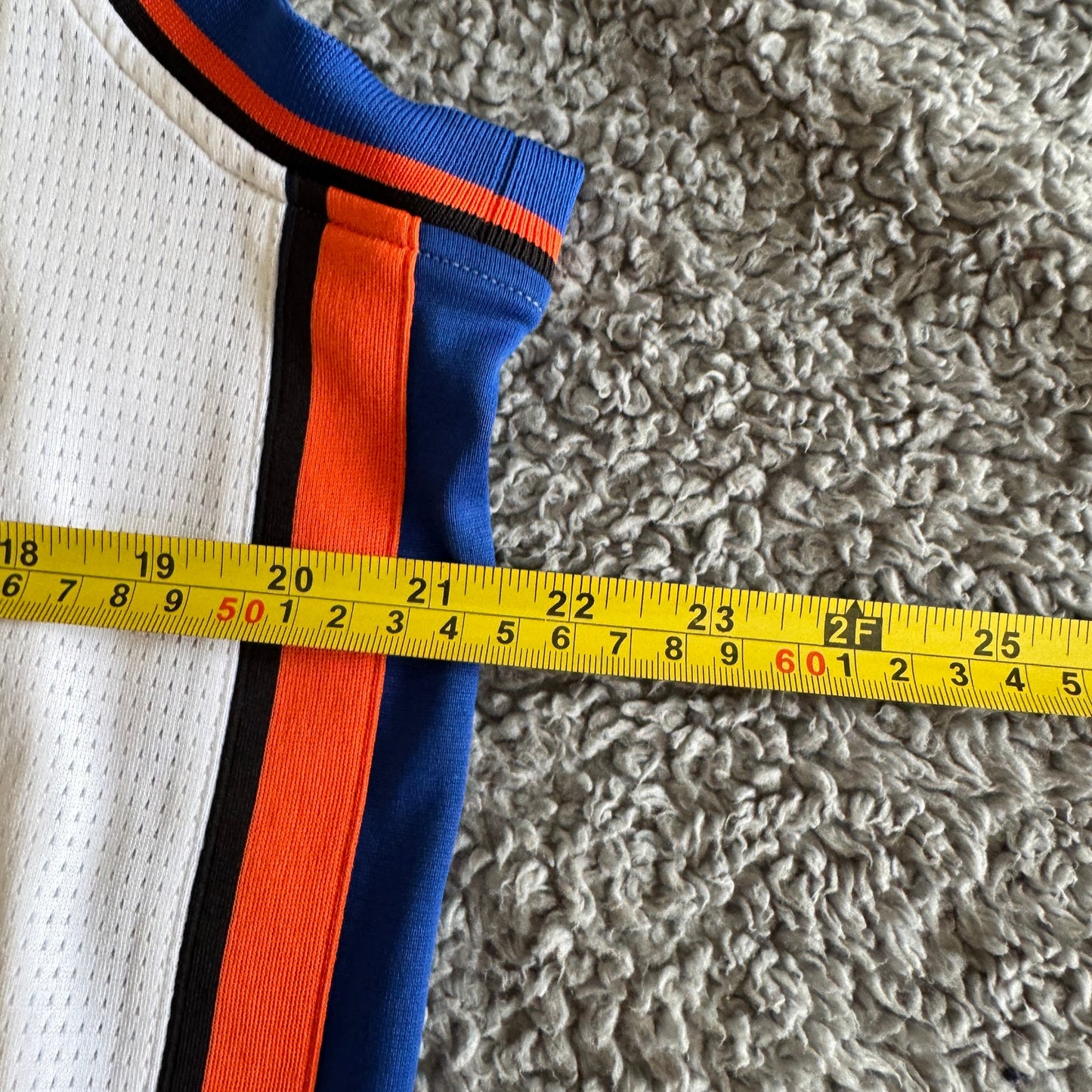 2010 Adidas Rev 30 Carmelo Anthony NBA New York Knicks Jersey White XL + 2"