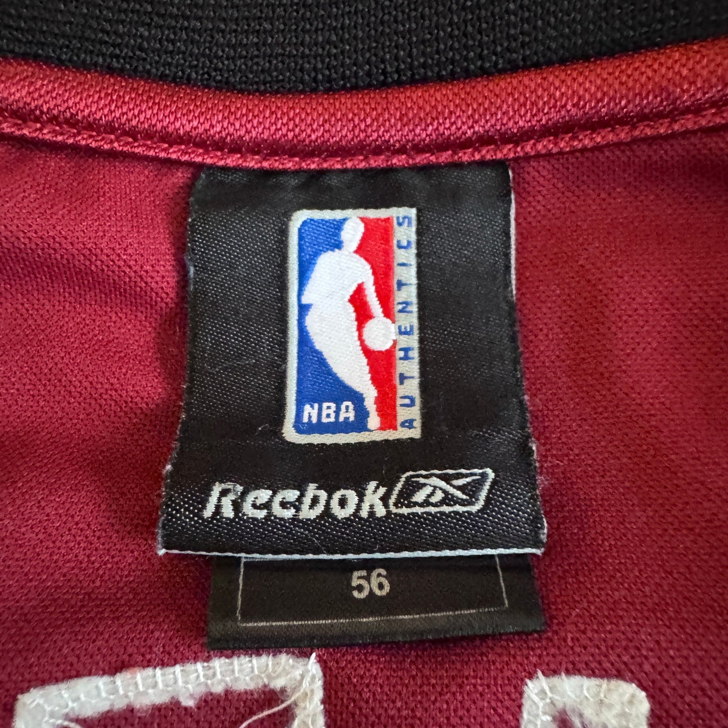 100% Authentic Reebok 2004 Shaquille O'Neal NBA Miami Heat Red Jersey Sz 56