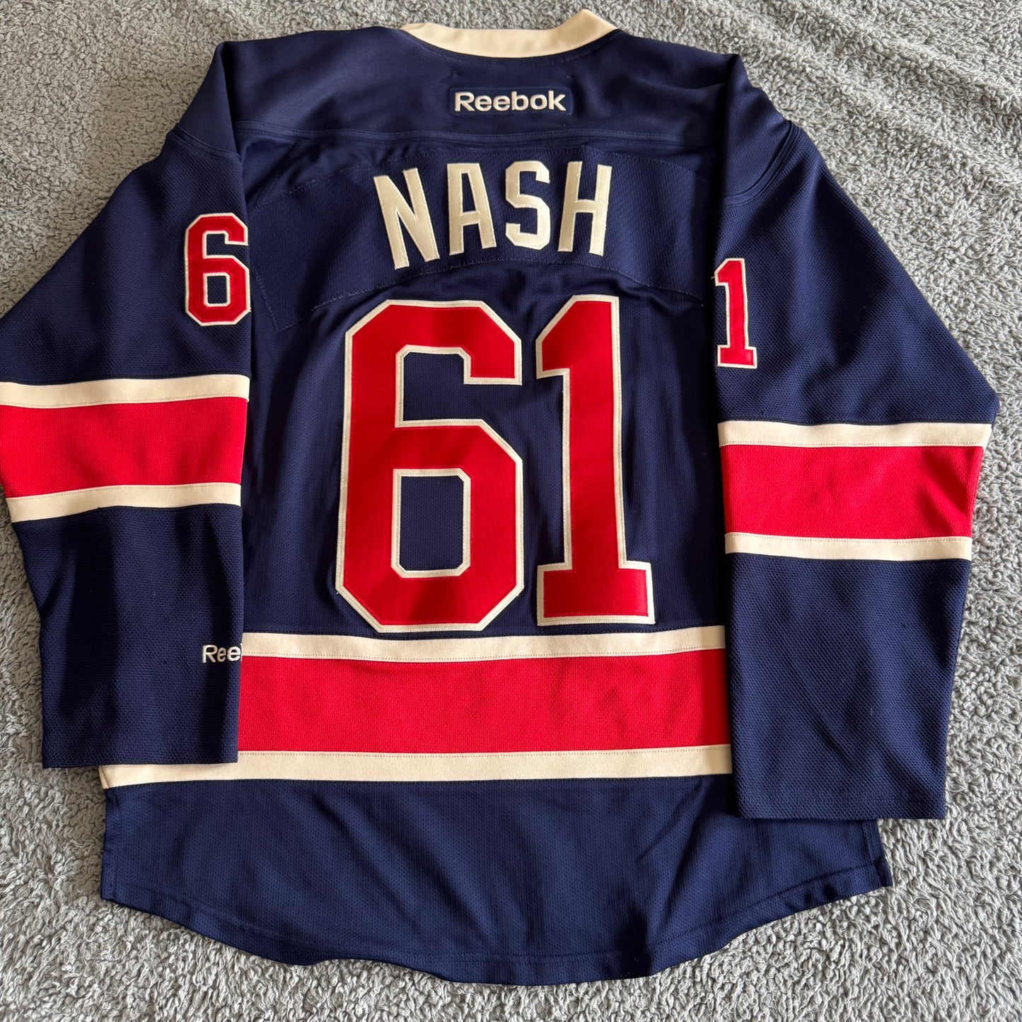 2014 Reebok Premier Rick Nash NHL New York Rangers Alternate Jersey Men's M
