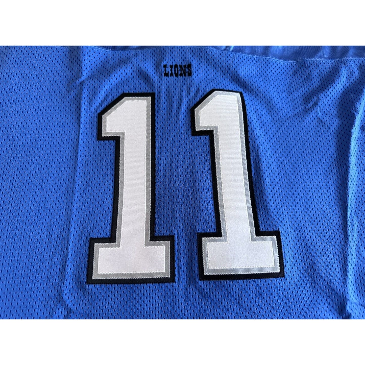 NWT 2002 Roy Williams NFL Detroit Lions Authentic Reebok Home Jersey Sewn 52 2XL