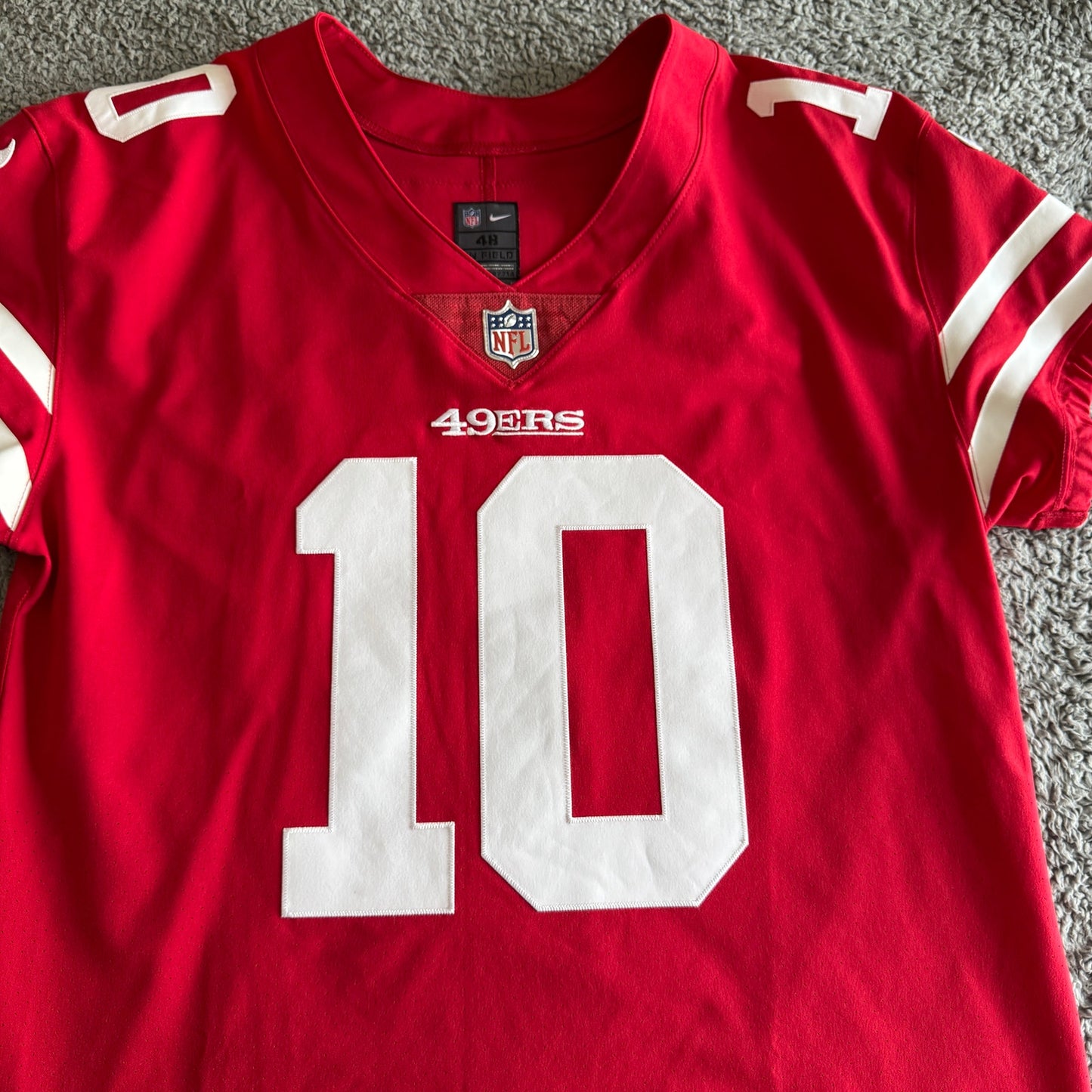 NWOT Nike Elite Jimmy Garoppolo NFL San Francisco 49ers Red Stitched Jersey 48