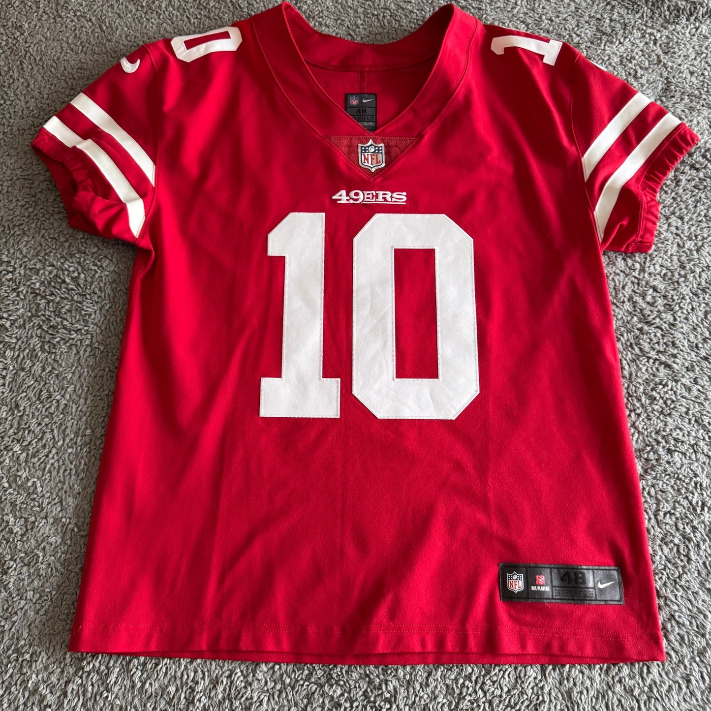 NWOT Nike Elite Jimmy Garoppolo NFL San Francisco 49ers Red Stitched Jersey 48