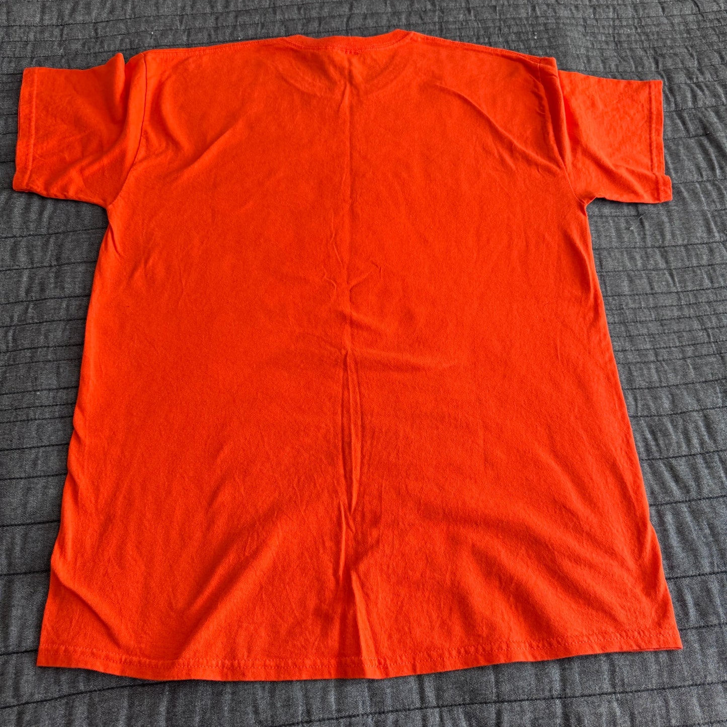 NWOT Gildan Y2K NCAA Clemson Tigers Orange Paw Logo T-Shirt Mens Large