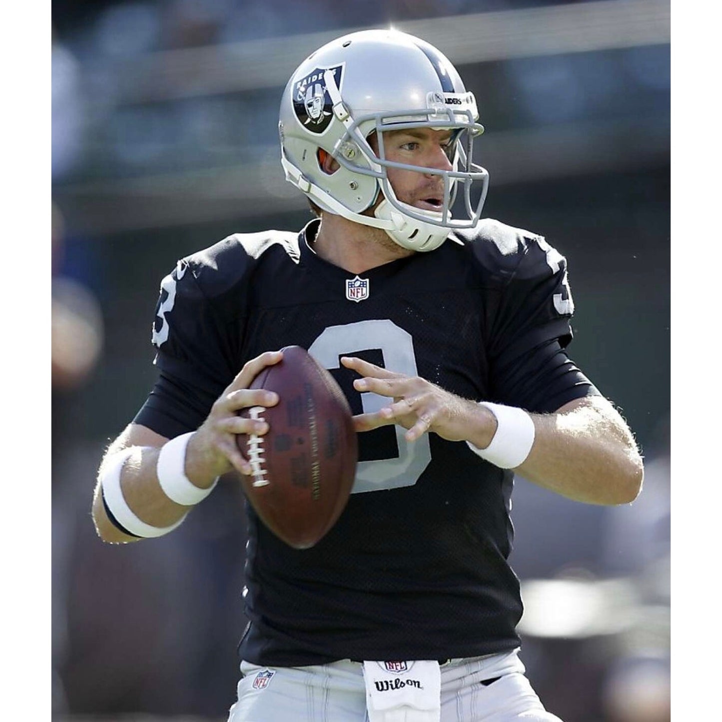 Nike On Field Game NFL Las Vegas Raiders Carson Palmer Black #3 Jersey Men's S