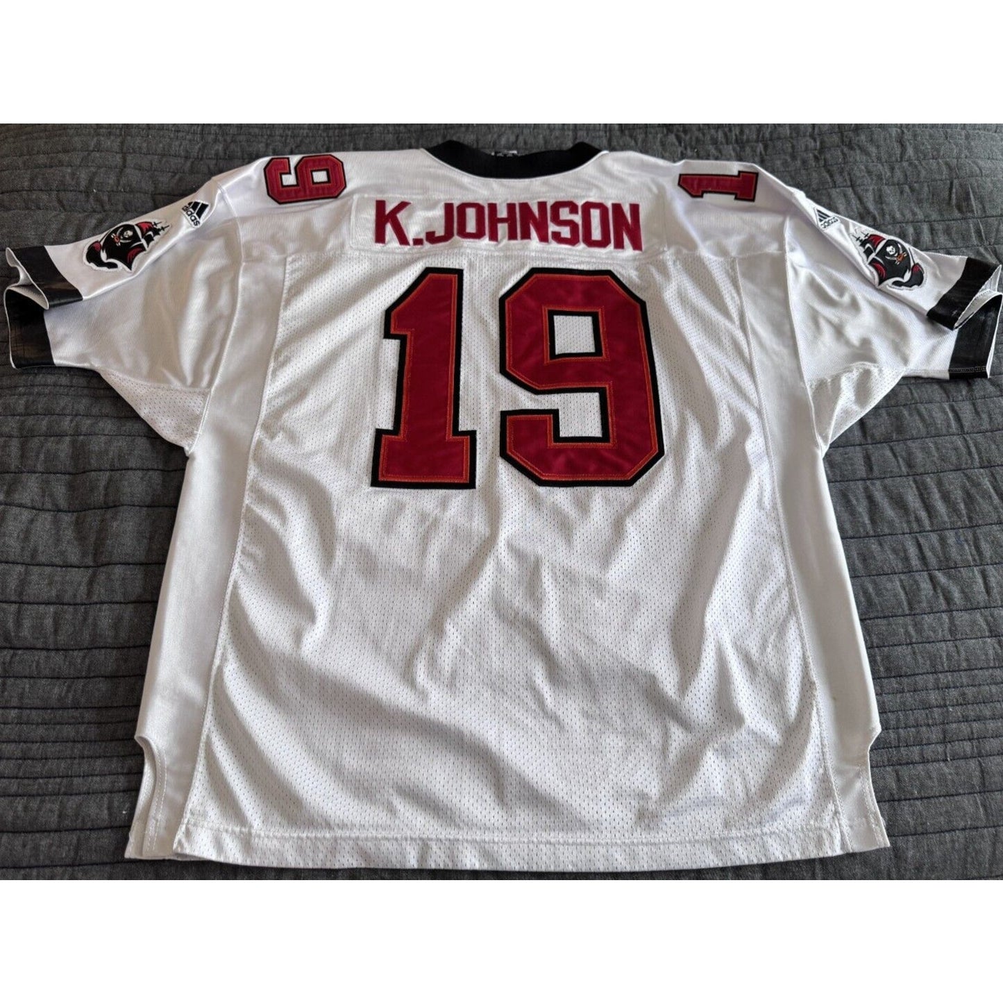 2000 Keyshawn Johnson NFL Tampa Bay Bucaneers Authentic Adidas Jersey 54 XXL Y2K