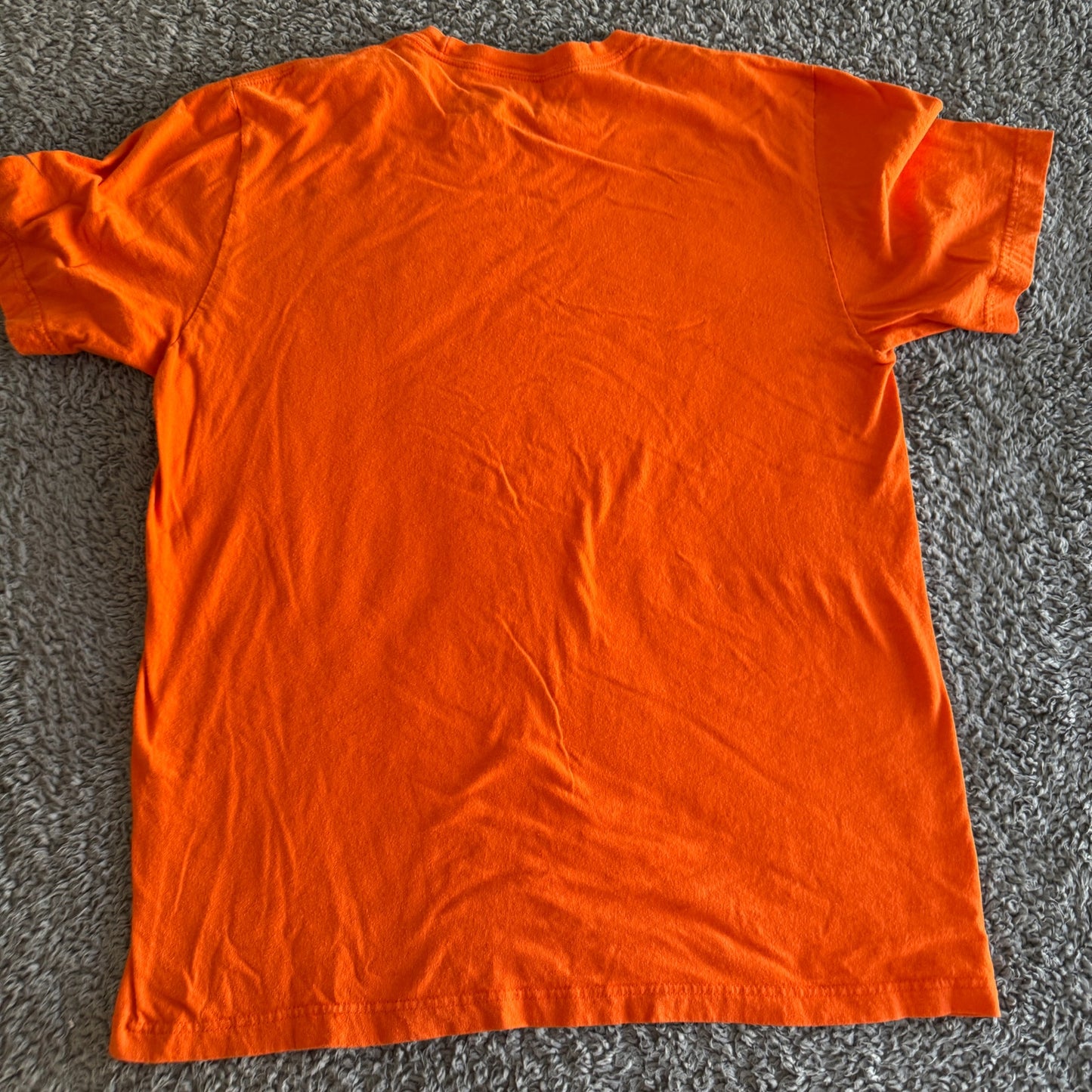 Nike NFL Denver Broncos Just Do It Logo Orange Short Sleeve Shirt Men's L