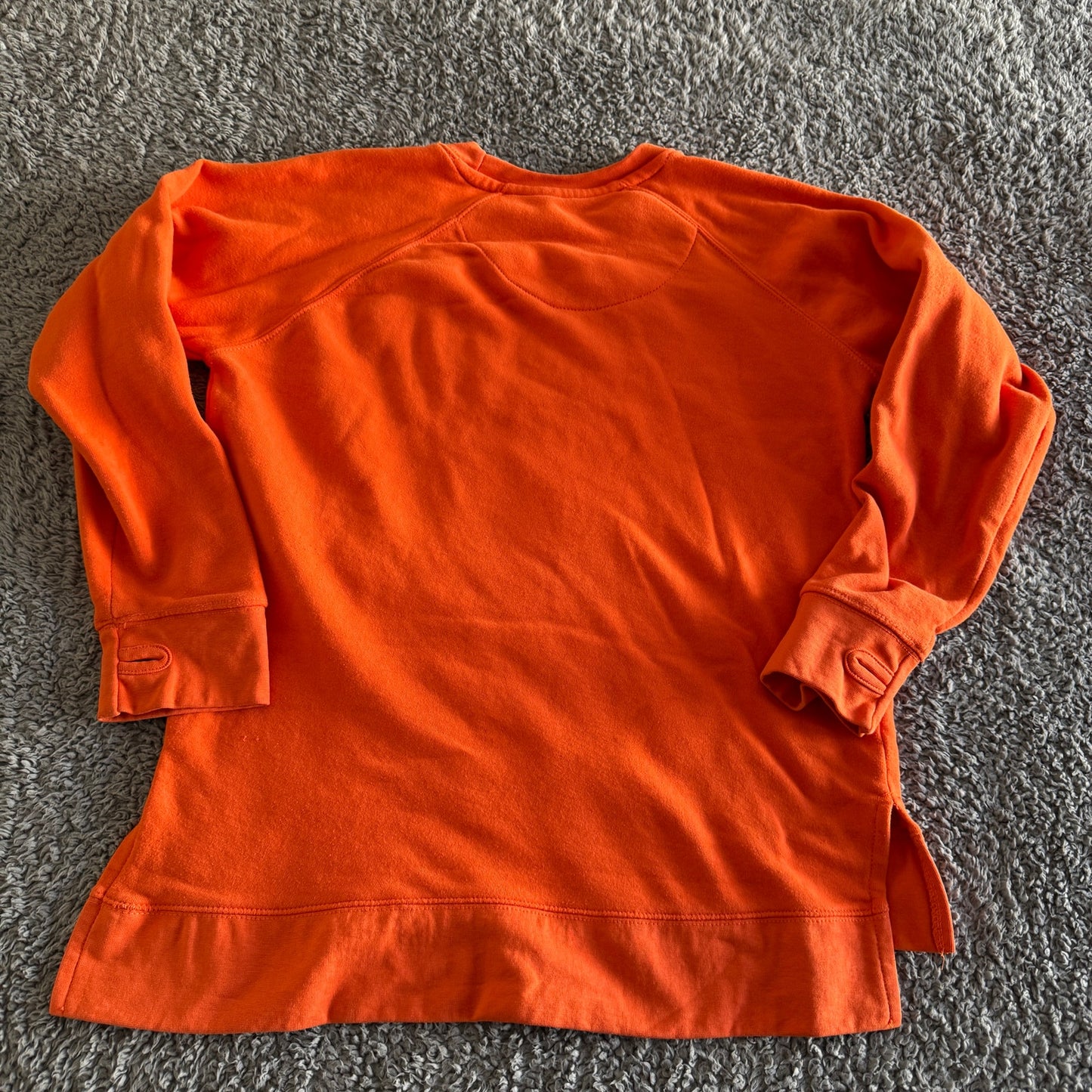 Pressbox NCAA Clemson Tigers Embroidered Long Sleeve Orange Sweatshirt Women's M