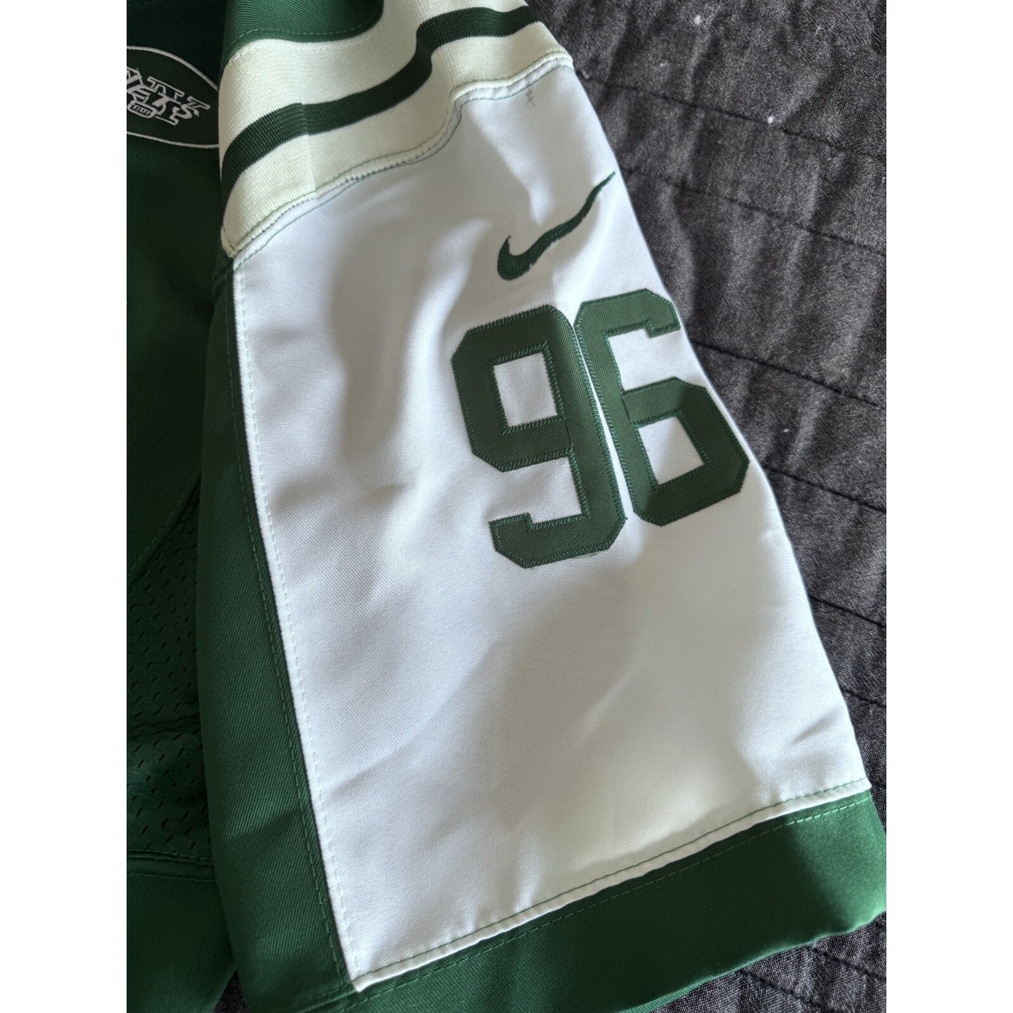 Muhammad Wilkerson NFL New York Jets Nike Elite Jersey Green Size 44 Light Use