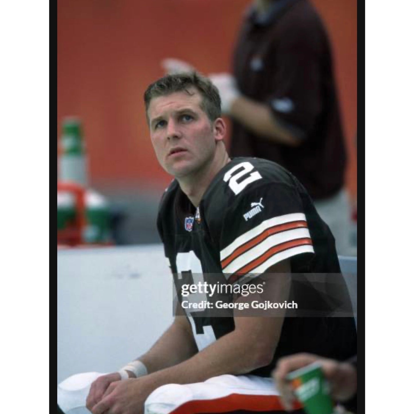 NWT Autographed 2000 Puma Tim Couch NFL Cleveland Browns Home Jersey Sz 50 Rare