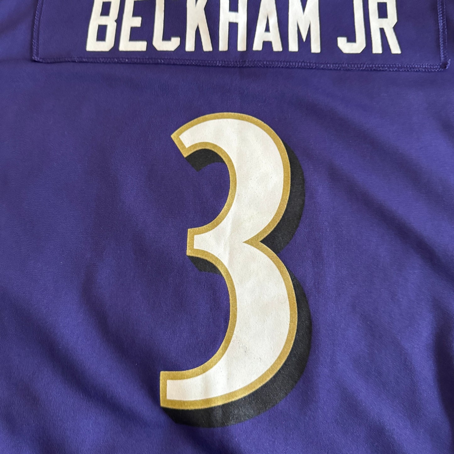 2023 Nike Odell Beckham Jr NFL Baltimore Ravens Purple Game Jersey Youth XL