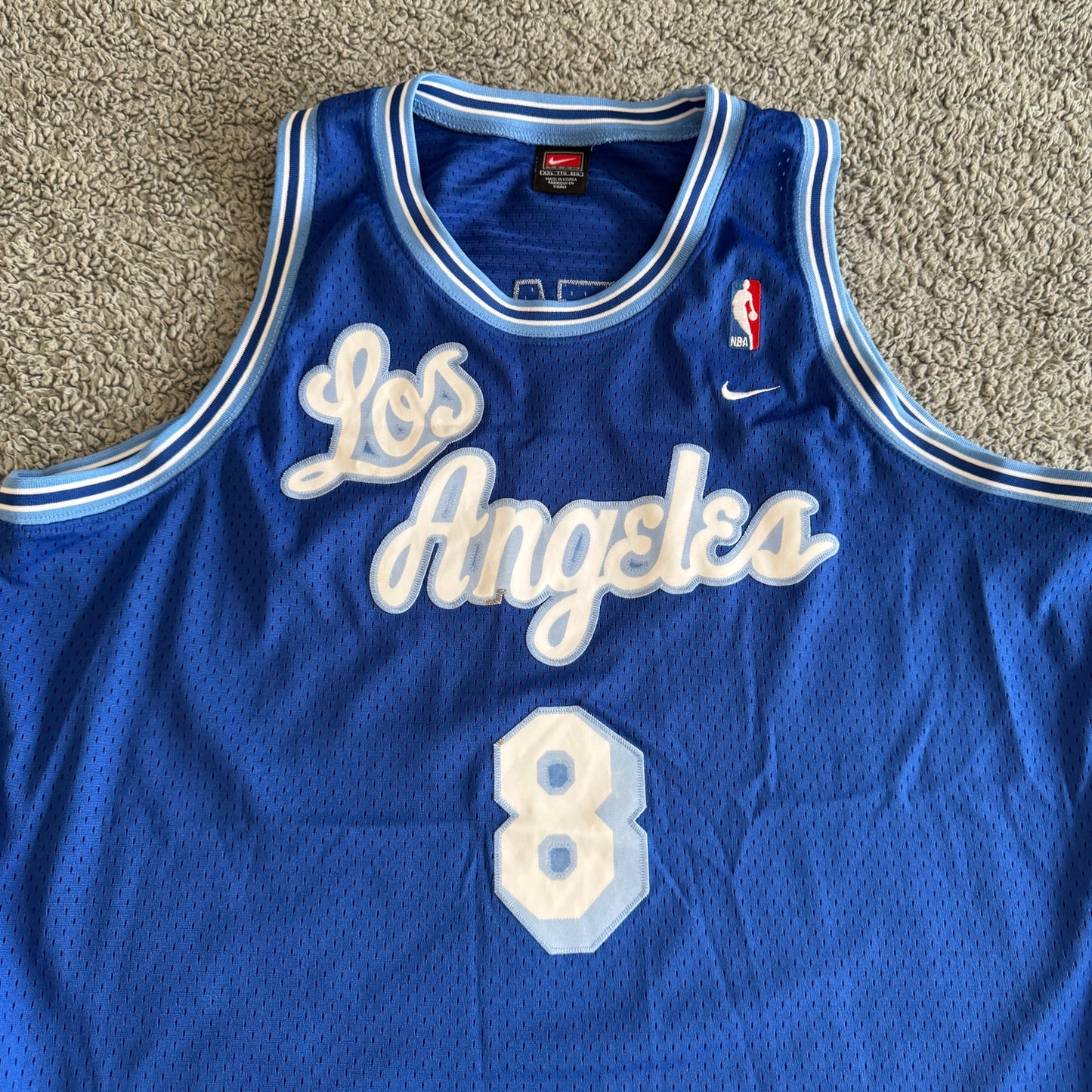 Kobe Bryant Vintage NBA 2004 Los Angeles Lakers Nike Jersey 2XL Blue Swingman