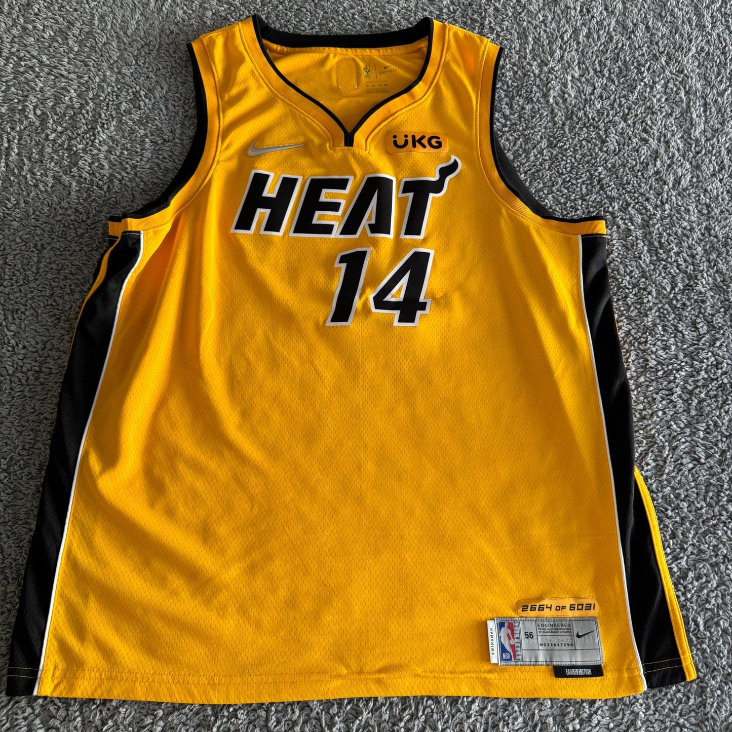 Nike Miami Heat Tyler Herro Earned Edition 2664/6031 Limited NBA Jersey 56 XXL