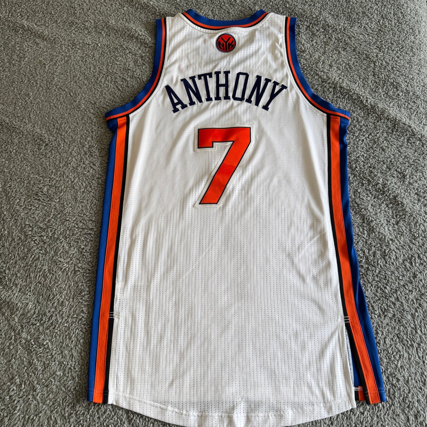 2010 Adidas Rev 30 Carmelo Anthony NBA New York Knicks Jersey White XL + 2"