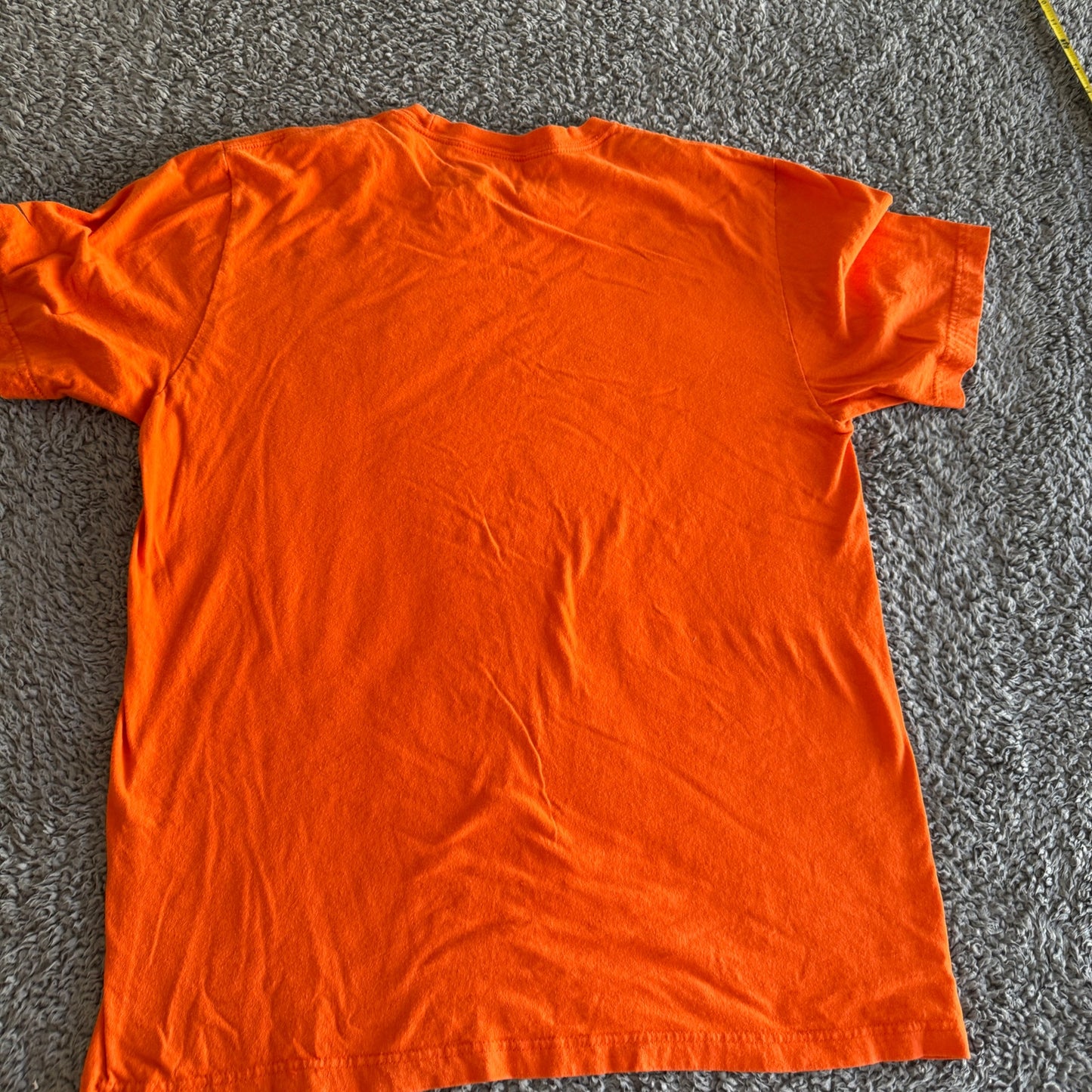 Nike NFL Denver Broncos Just Do It Logo Orange Short Sleeve Shirt Men's L