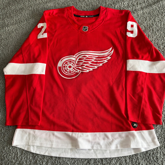 Autographed Authentic Adidas Thomas Greiss NHL Detroit Red Wings Jersey Indo
